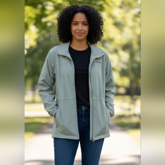Columbia Jackets & Blazers - Columbia Women's Light Green  Utility Jacket Size XL